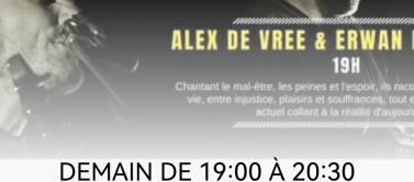 Concert Alerx de Vree et Erwan le Fichant  à la guinguette de St Herblain 