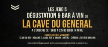 // LES JEUDIS DÉGUSTATION & BAR à VIN  de LA CAVE DU GÉNÉRAL //