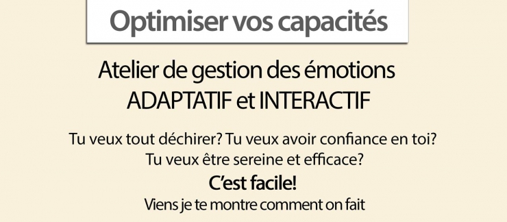 Atelier BeHappy#1 - Optimiser vos capacités