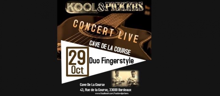 Soirée Pop et Fingerstyle avec Kool and Pickers à la Cave de la Course