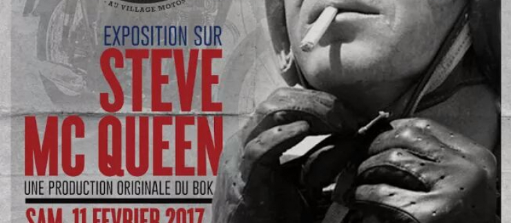 Exposition sur Steve Mac Queen au Village Motos