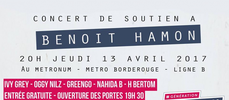 Concert de soutien à Benoit Hamon à Toulouse