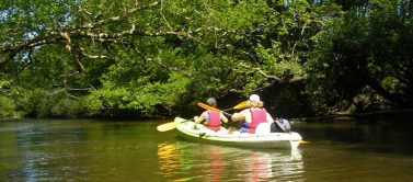 faire du canoé sur la l'eyre 