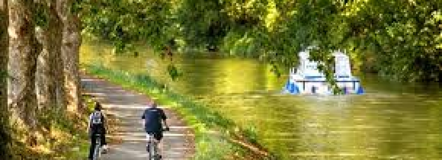 Marche tranquille le long du canal du midi