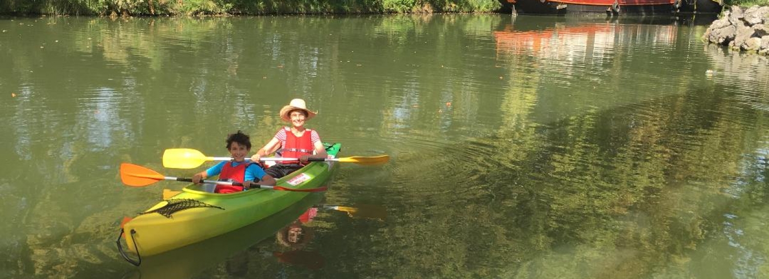  SUR LE CANAL DU MIDI  en KAYAC  ...