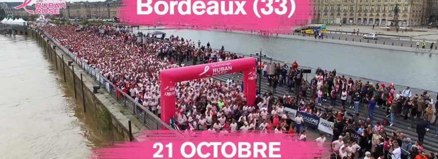 Marche 7kms à Bordeaux : Challenge du Ruban Rose