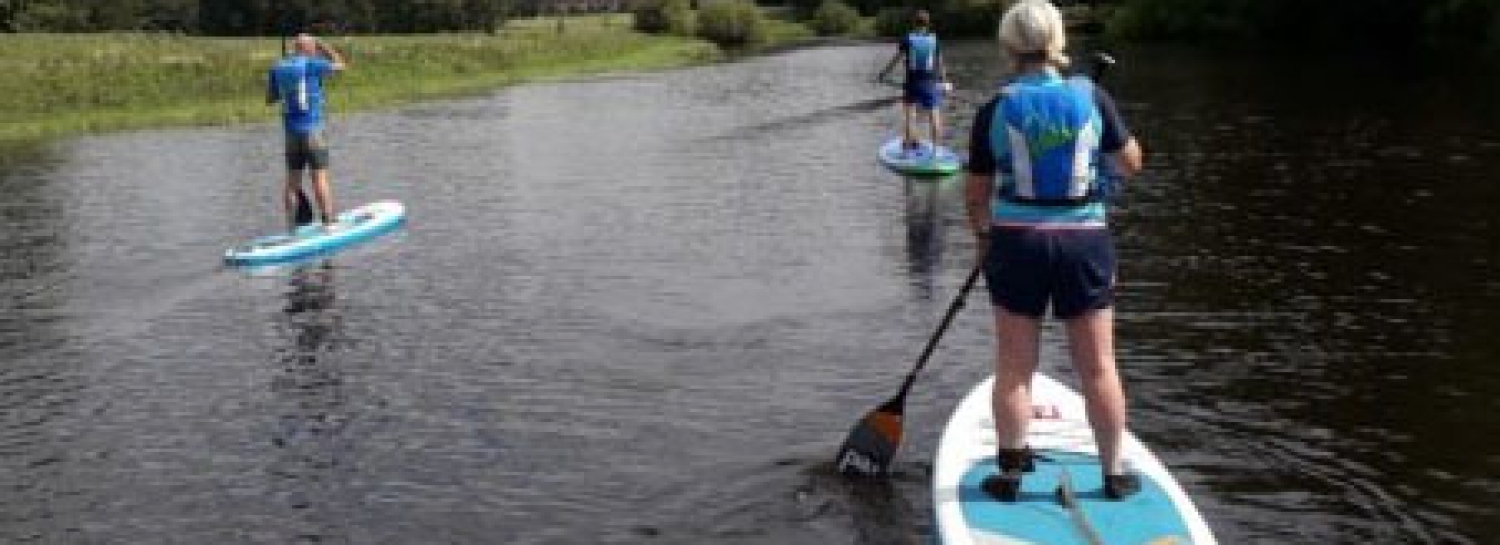 Balade...  nautique en Paddle autour de la Base de loisir du Loiry